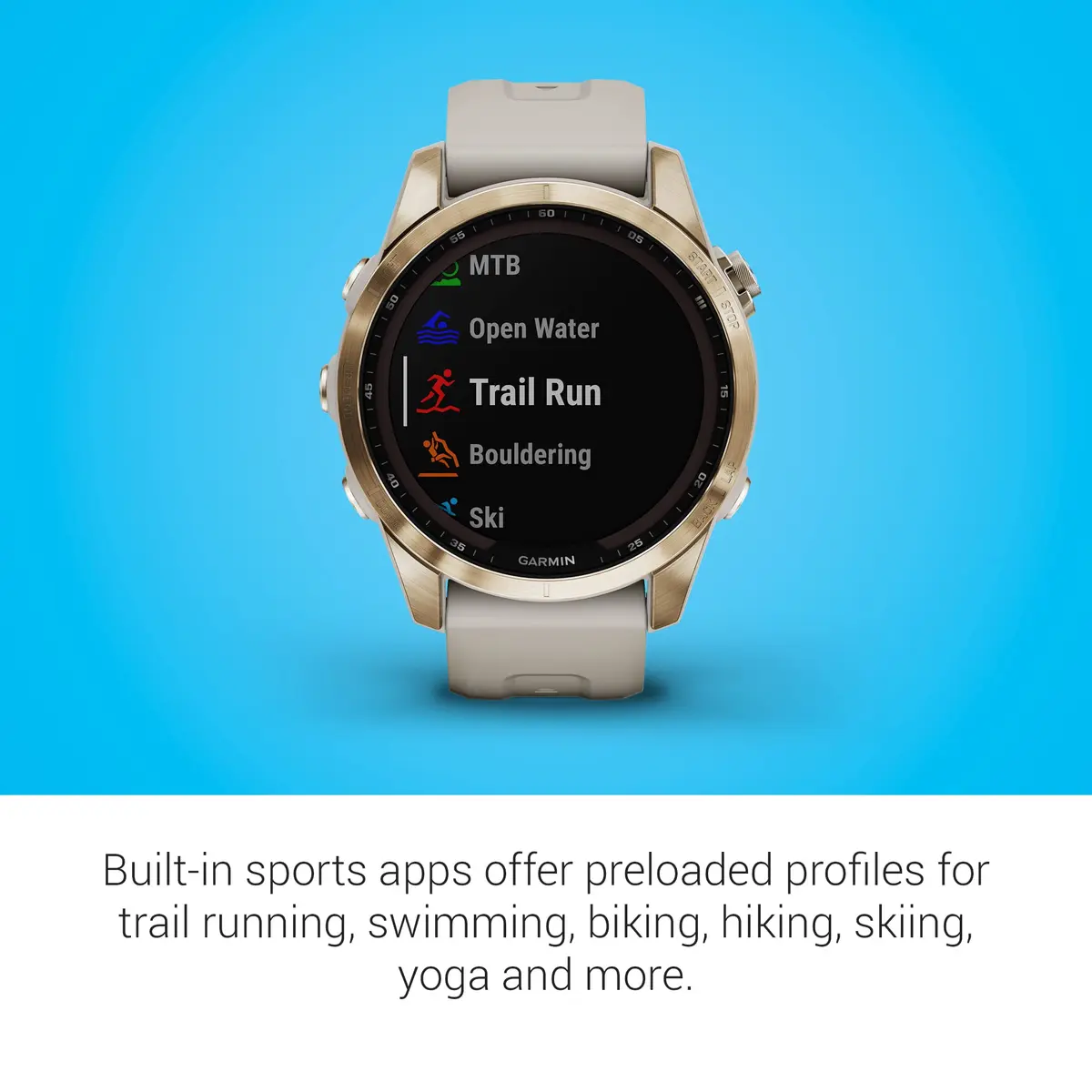 Garmin fenix 7 Solar GPS Smartwatch 47mm Carbon Gray Titanium with Black Band | 73-Hour GPS Battery Life - view 6