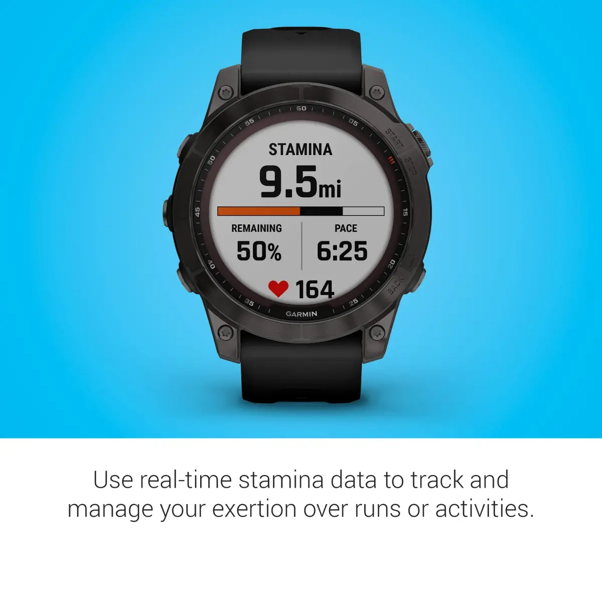 Garmin fenix 7 Solar GPS Smartwatch 47mm Slate Gray | Long-Running Solar Powered Multisport GPS Watch - view 5