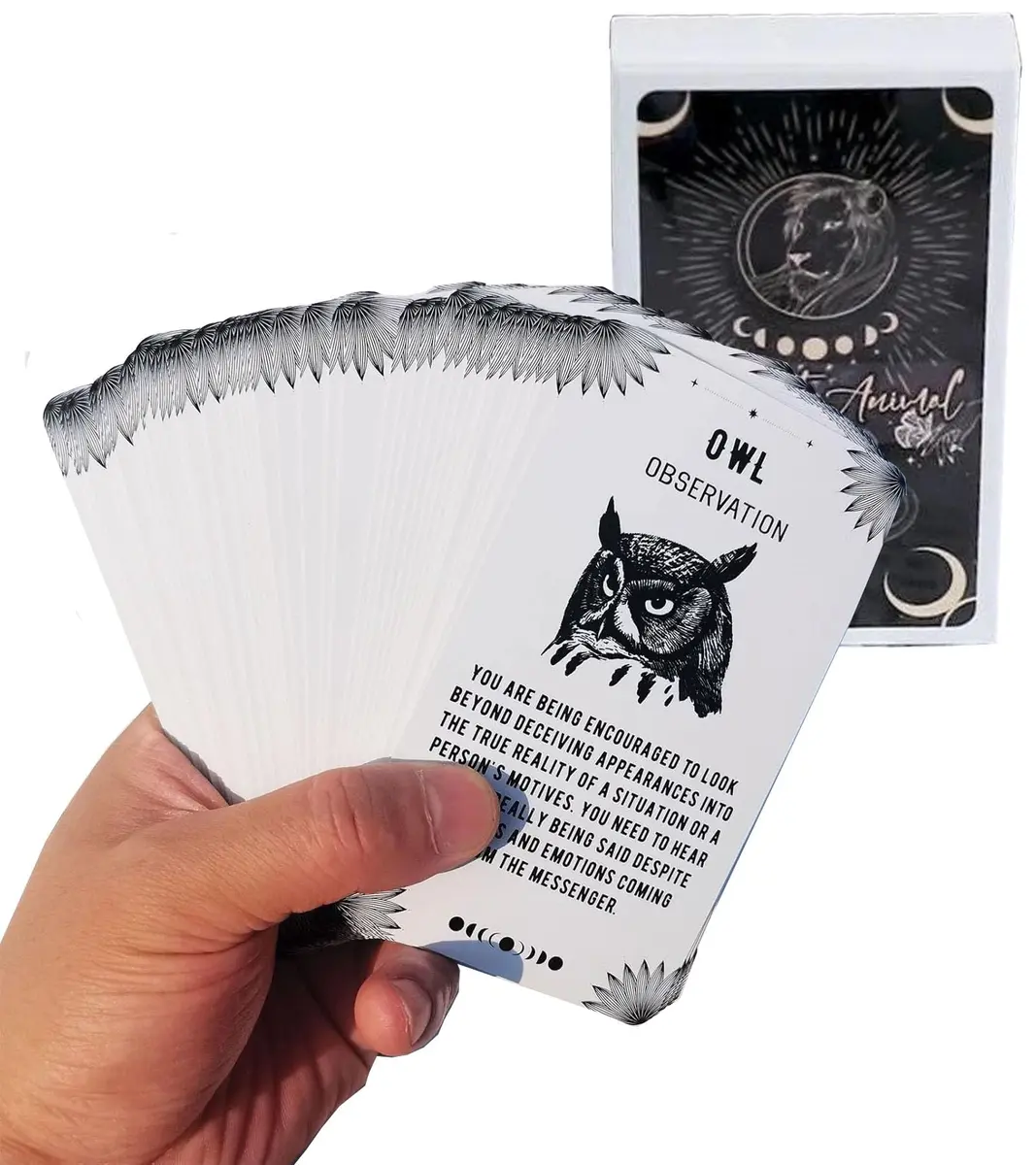 iksya Spirit Animal Oracle Cards - 54 Oracle Cards Decks with Guidebook for Beginners | Animal Spirit Guidance - main product image