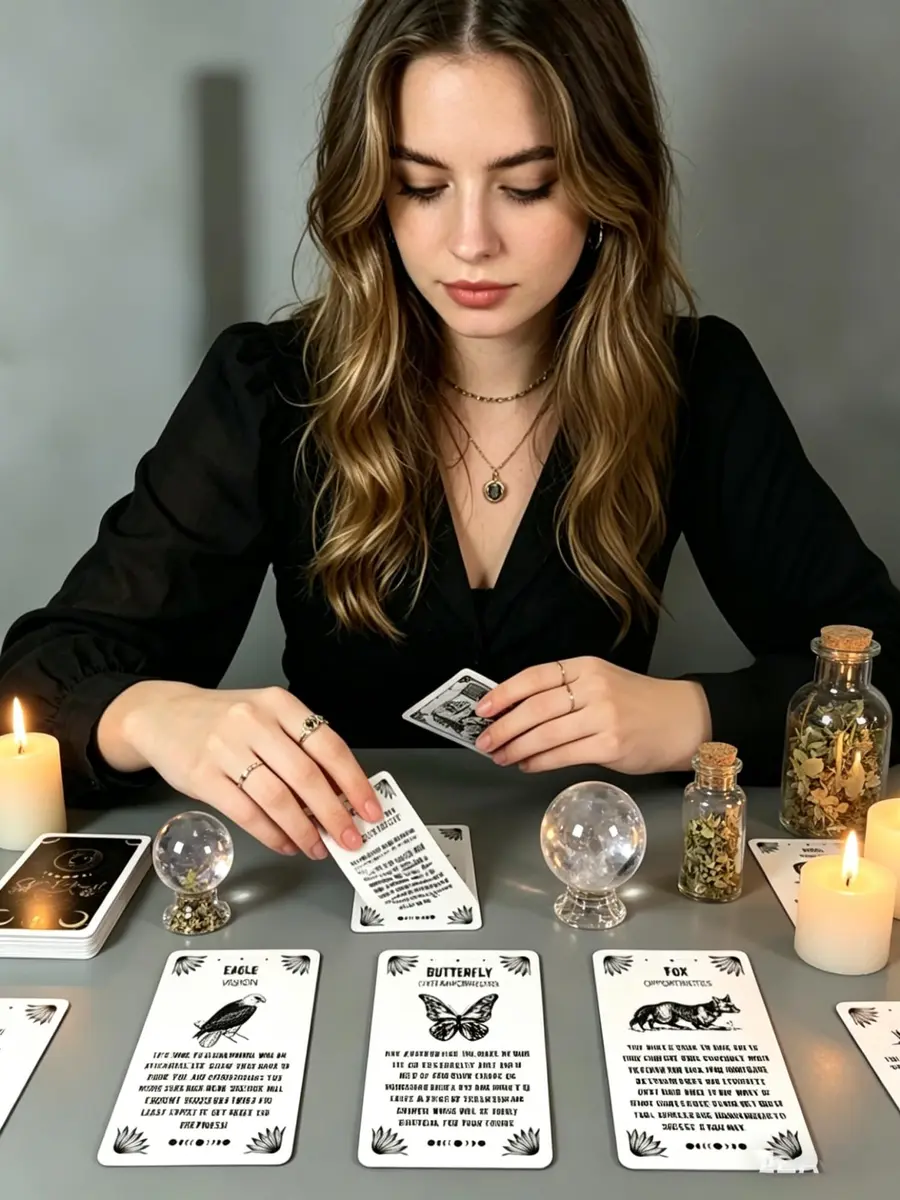 iksya Spirit Animal Oracle Cards - 54 Oracle Cards Decks with Guidebook for Beginners | Animal Spirit Guidance - view 2