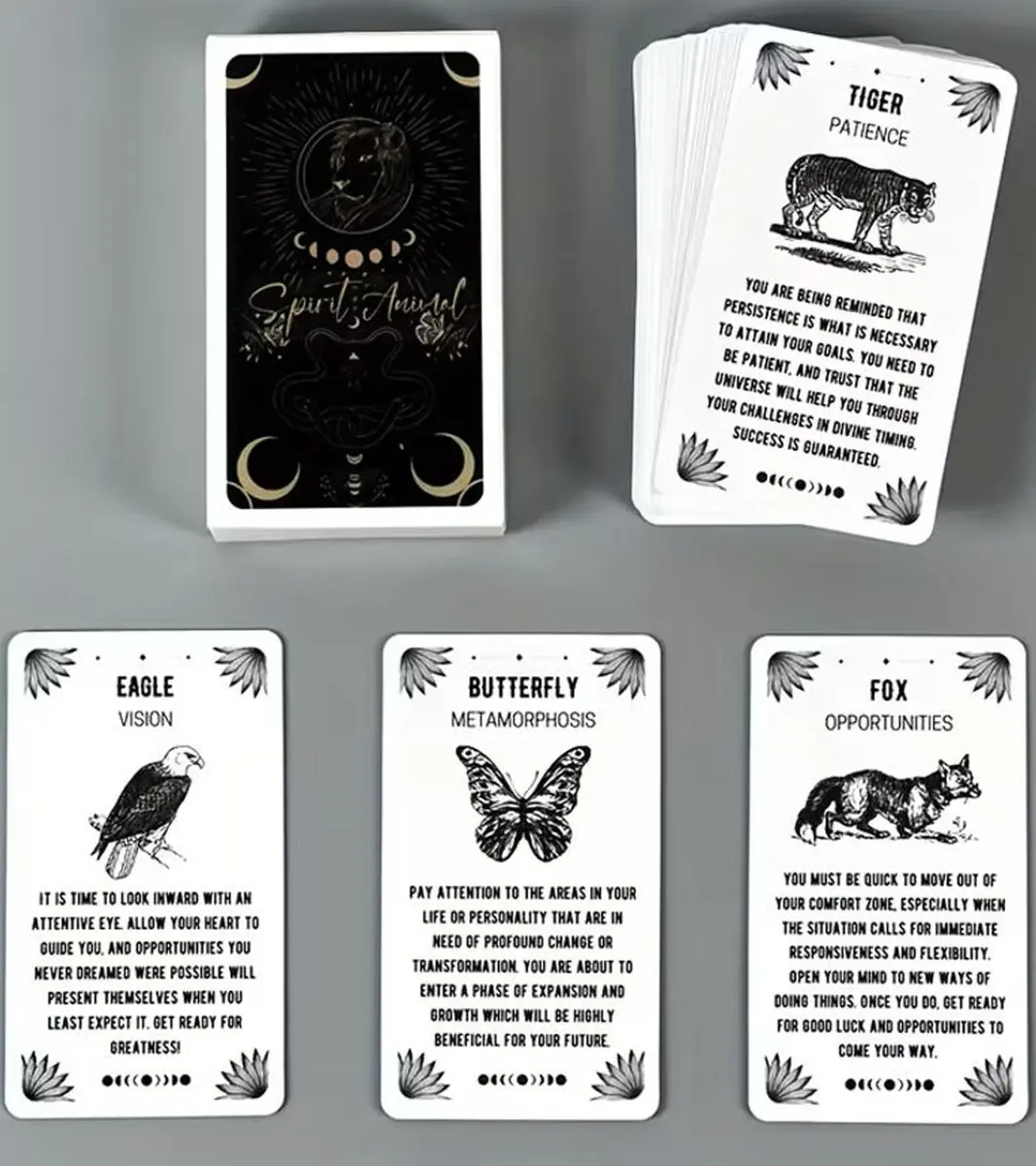 iksya Spirit Animal Oracle Cards - 54 Oracle Cards Decks with Guidebook for Beginners | Animal Spirit Guidance - view 3