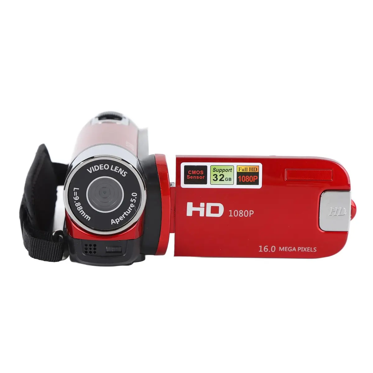 Yoidesu Red Camcorder 1080p HD Video Camera | 16MP 16X Zoom Digital Video Recorder - view 5