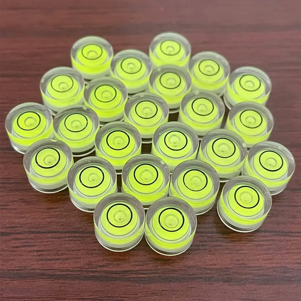WOYISEPG Bubble Spirit Levels 10 Pcs Mini Circular Bullseye Bubble Level Small Round Measuring Tools (10x6mm, Non-Adhesive) | Accurate Surface Leveling - view 8