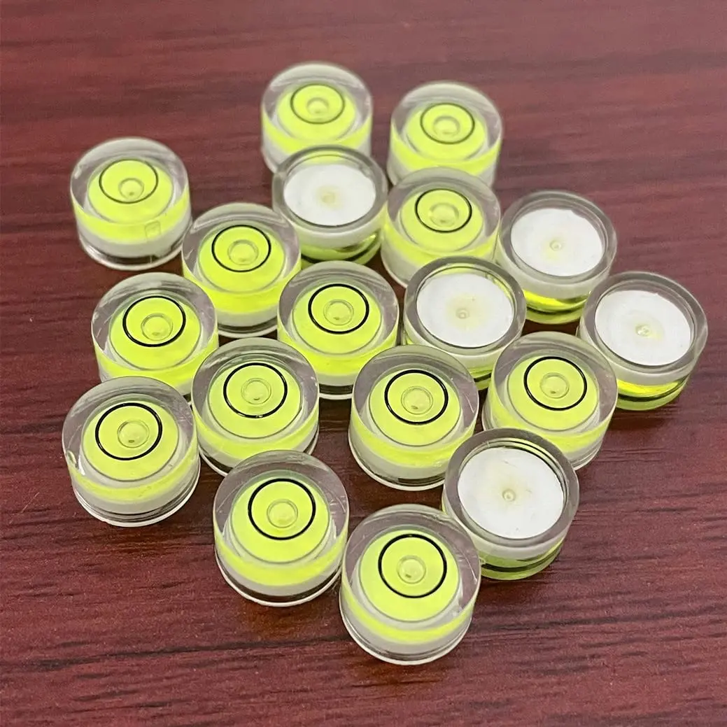 WOYISEPG Bubble Spirit Levels 10 Pcs Mini Circular Bullseye Bubble Level Small Round Measuring Tools (10x6mm, Non-Adhesive) | Accurate Surface Leveling - view 3