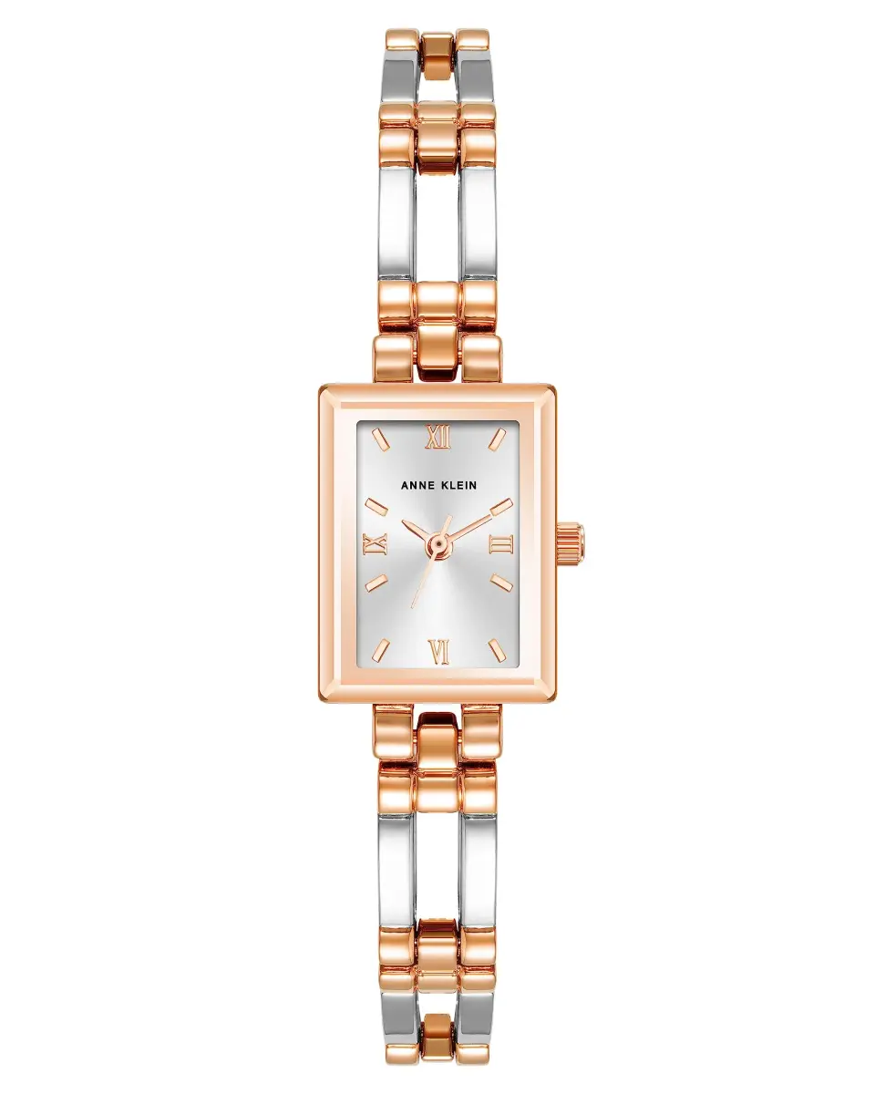 Anne Klein Women's Silver/Rose Gold Bracelet Watch 16mm (0.63 inches) | Japanese Quartz Movement - main product image