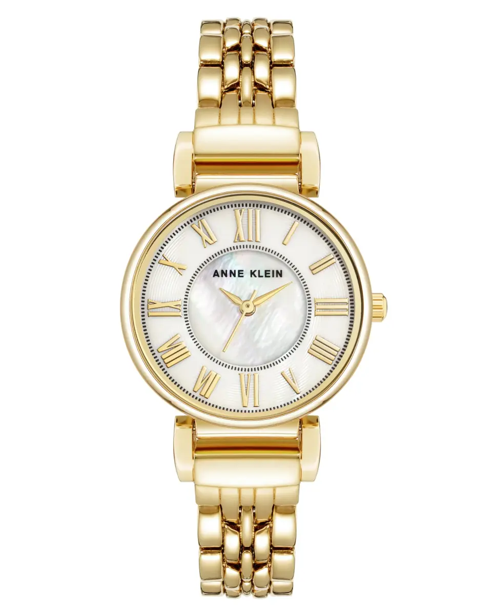 Anne Klein Women's Gold-Tone Crystal Bracelet Watch 30mm - main product image