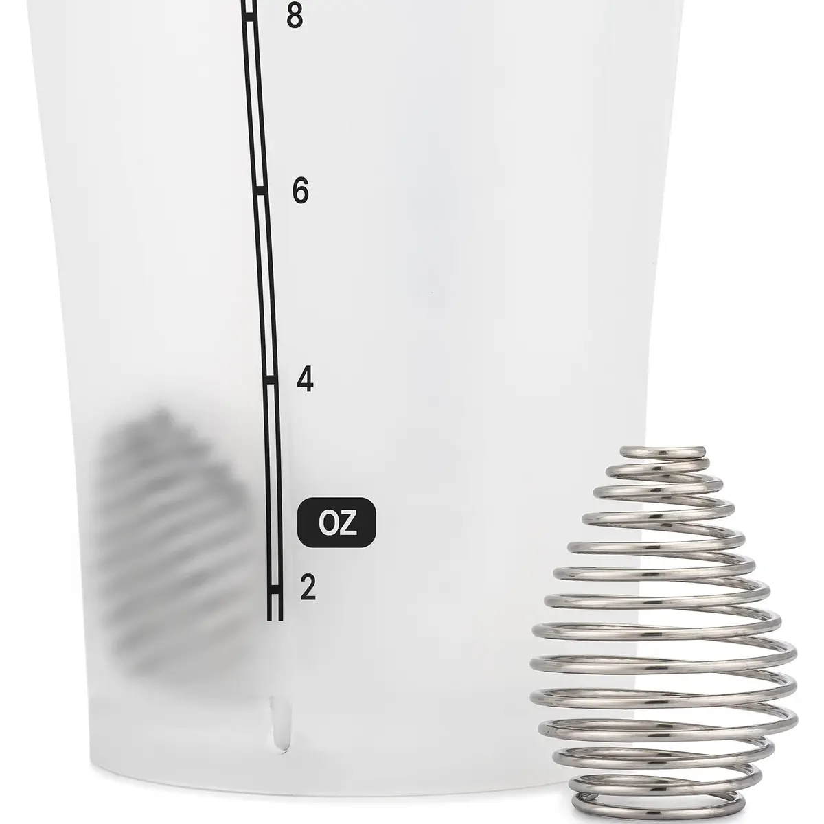 Hydra Cup DualShaker Pro 32 oz (946 ml) White Protein Shaker Bottle | Dual Mixing with Handle & Whisks - view 5