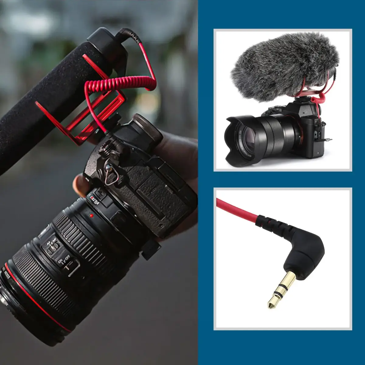 Create idea 3.5mm Microphone Cable Replacement for Rode Wireless Go VideoMic GO 2/ VideoMicro | 40cm (15.7 inch) TRS to TRS Audio Cable - view 3