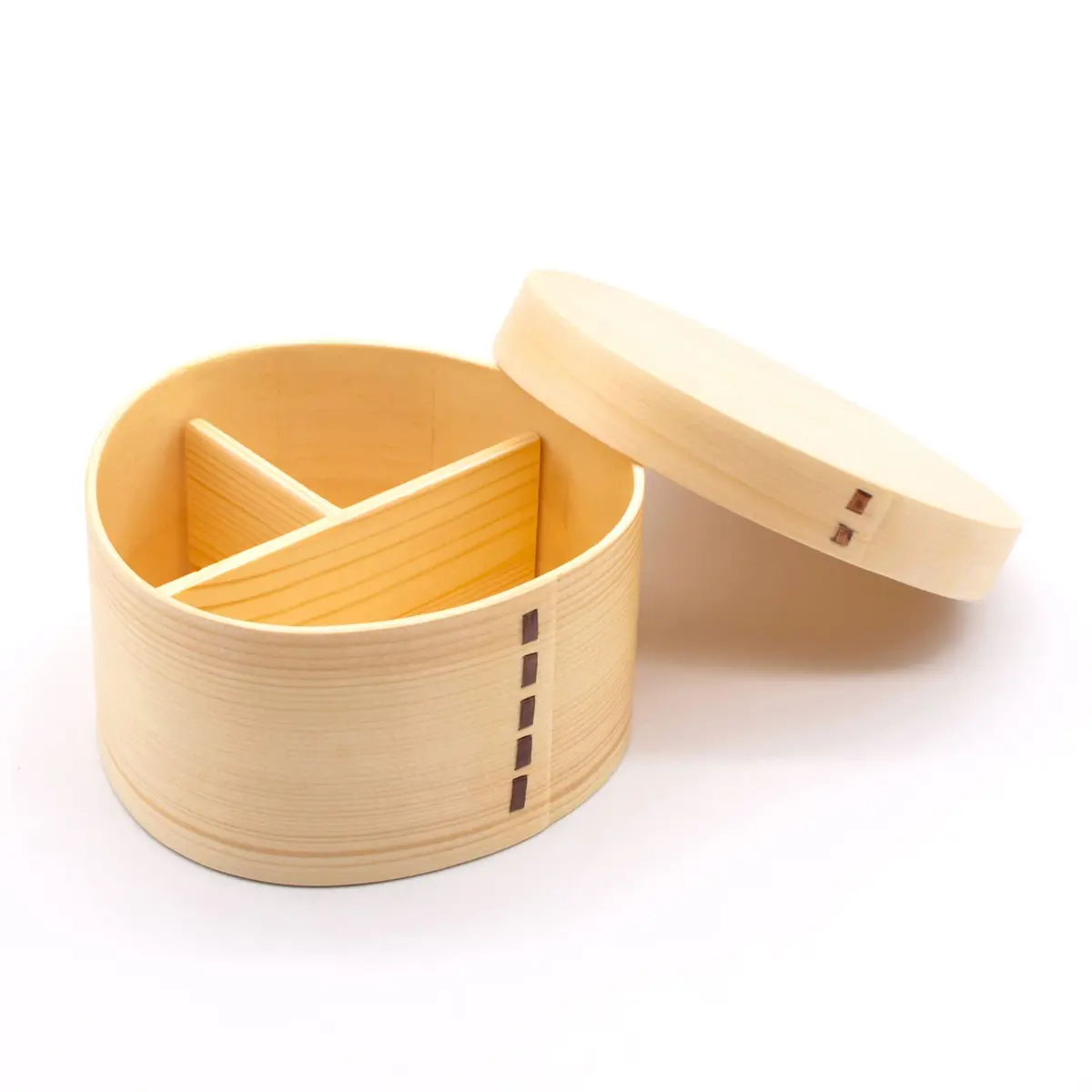 和歌山峠のわっぱめし弁当箱屋さん(wakayama wappa bento box store) Wooden Lunch Box Approx. 14cm | Natural, Single Tier - view 2