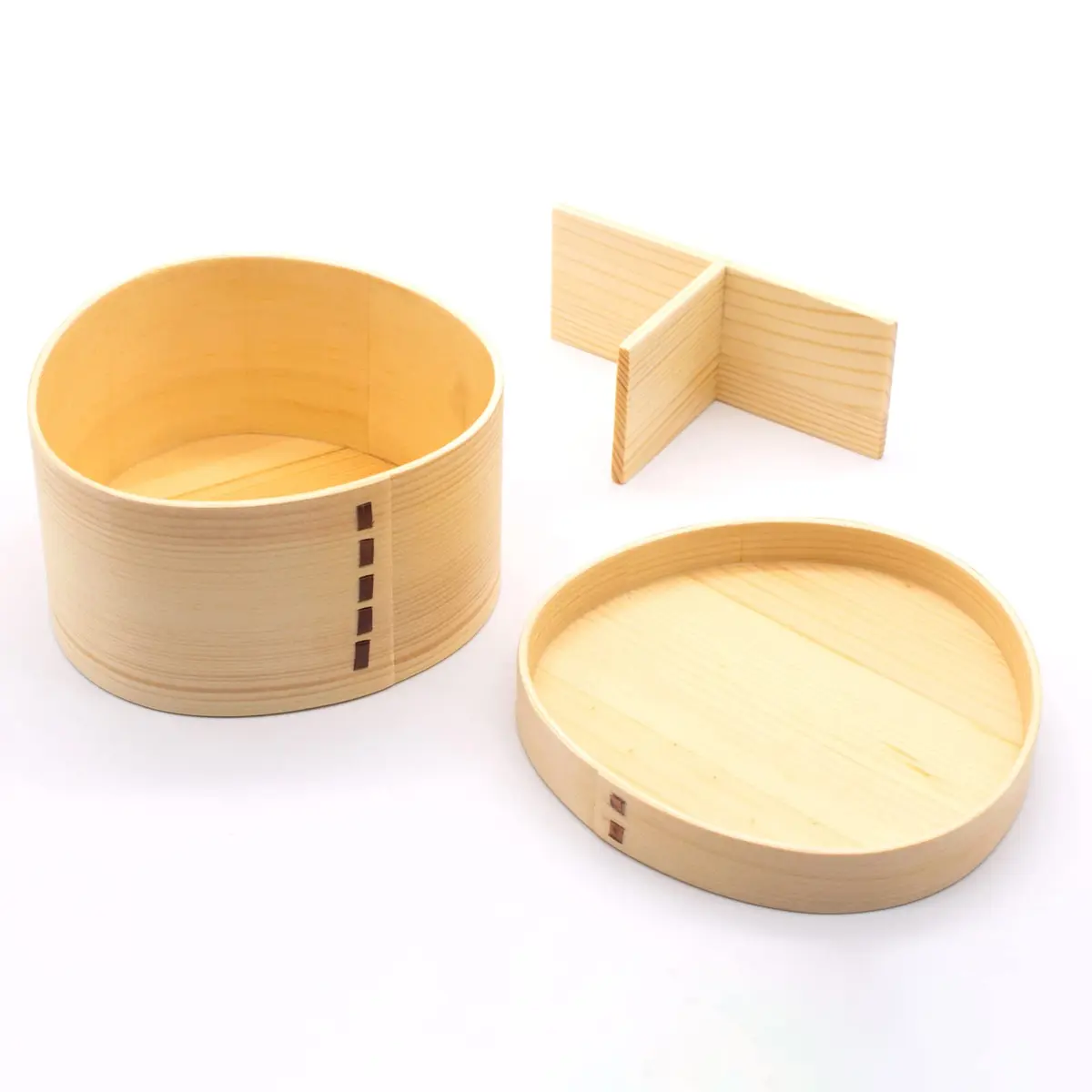 和歌山峠のわっぱめし弁当箱屋さん(wakayama wappa bento box store) Wooden Lunch Box Approx. 14cm | Natural, Single Tier - view 3