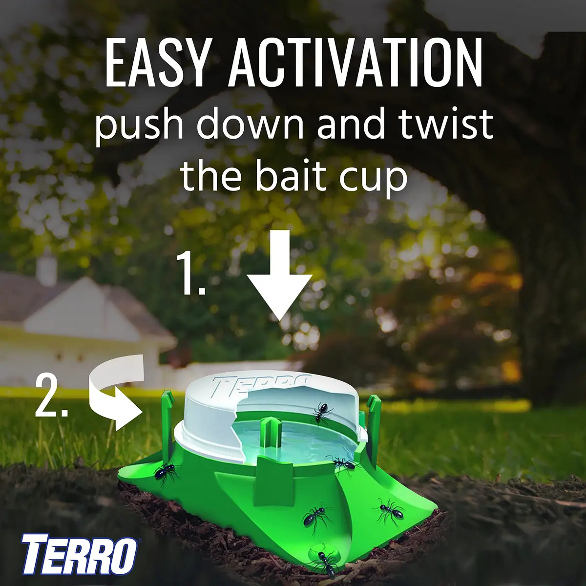 Terro Outdoor Liquid Ant Bait Stations 12-Pack | Fast Ant Colony Elimination for Outdoors & Indoors - view 3