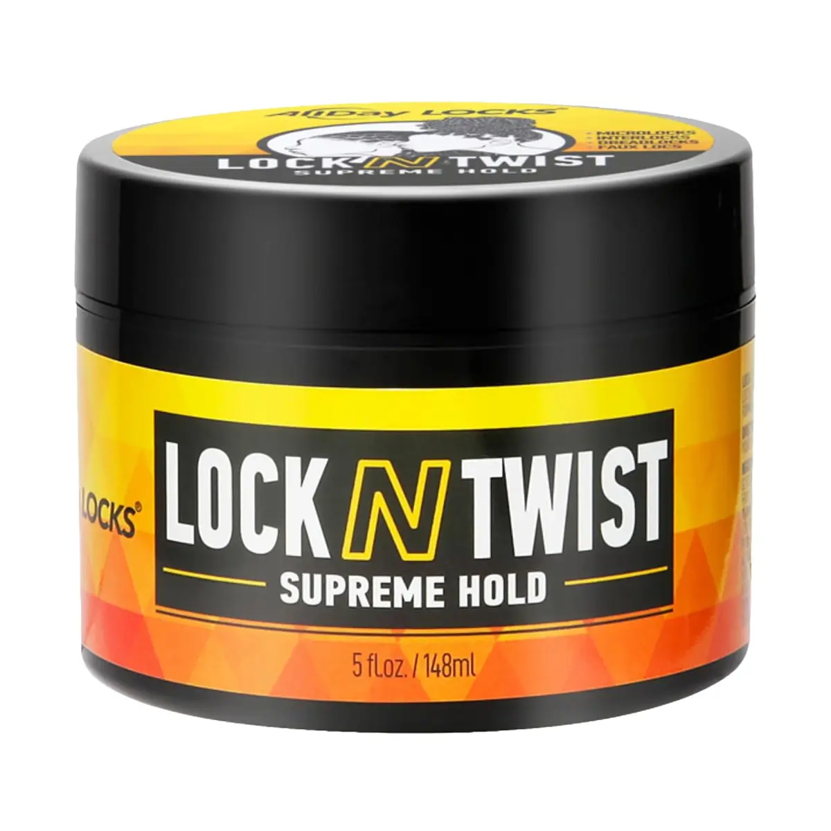 AllDay Locks Lock N Twist Supreme Hold, Edge Control, 5 Oz Jar | Maximum Locking Gel for Dreadlocks & Locs - main product image