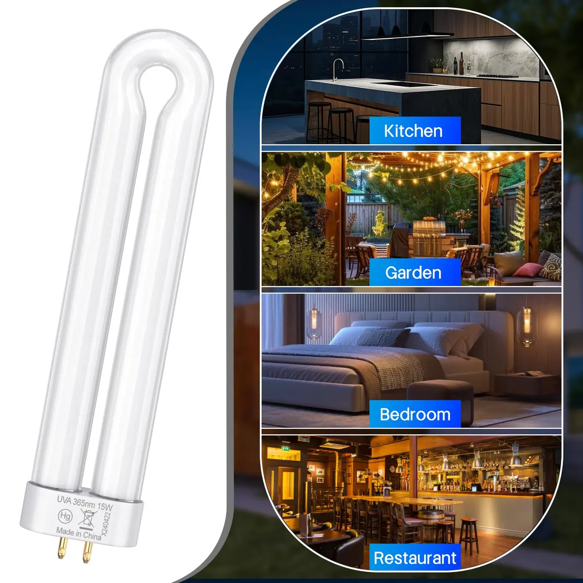 Klahaite Replacement Light Bulb Bug Zapper 15W | Easy to Install, UV Attraction for Mosquitoes (70-120 chars) - view 5
