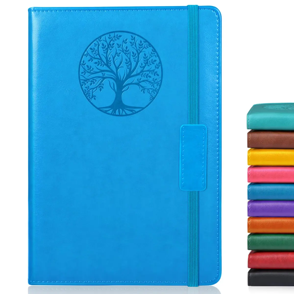 Biuwory Vintage Leather Journal Notebook for Women Men, A5 Hardcover Ruled Notebook (256 Pages, 5.7"×8.3") | Acid-Free Paper for Smooth Writing - main product image