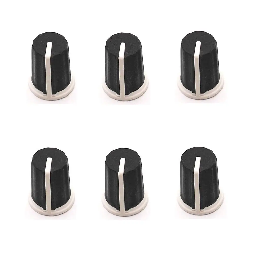 HUMARH Black EQ Rotary Knob 6-Pack | Replacement Knobs for Pioneer DJ Mixers and Controllers - main product image