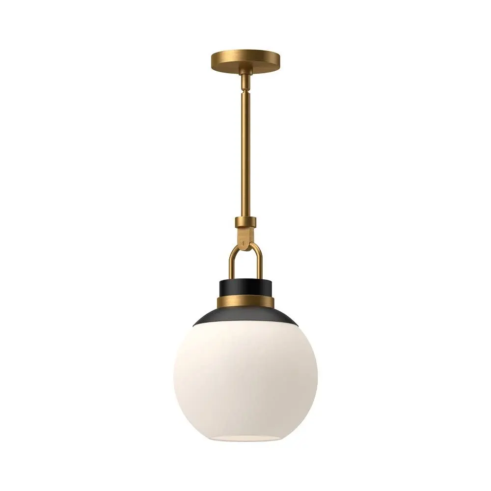 Alora Lighting Kuzco Copperfield 1-Light Pendant Aged Gold Opal Matte | Modern Ceiling Light 11.88x18.38 in - view 3