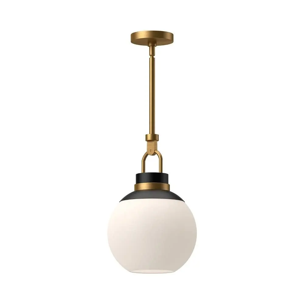 Alora Lighting Kuzco Copperfield 1-Light Pendant Aged Gold Opal Matte | Modern Ceiling Light 11.88x18.38 in - view 2