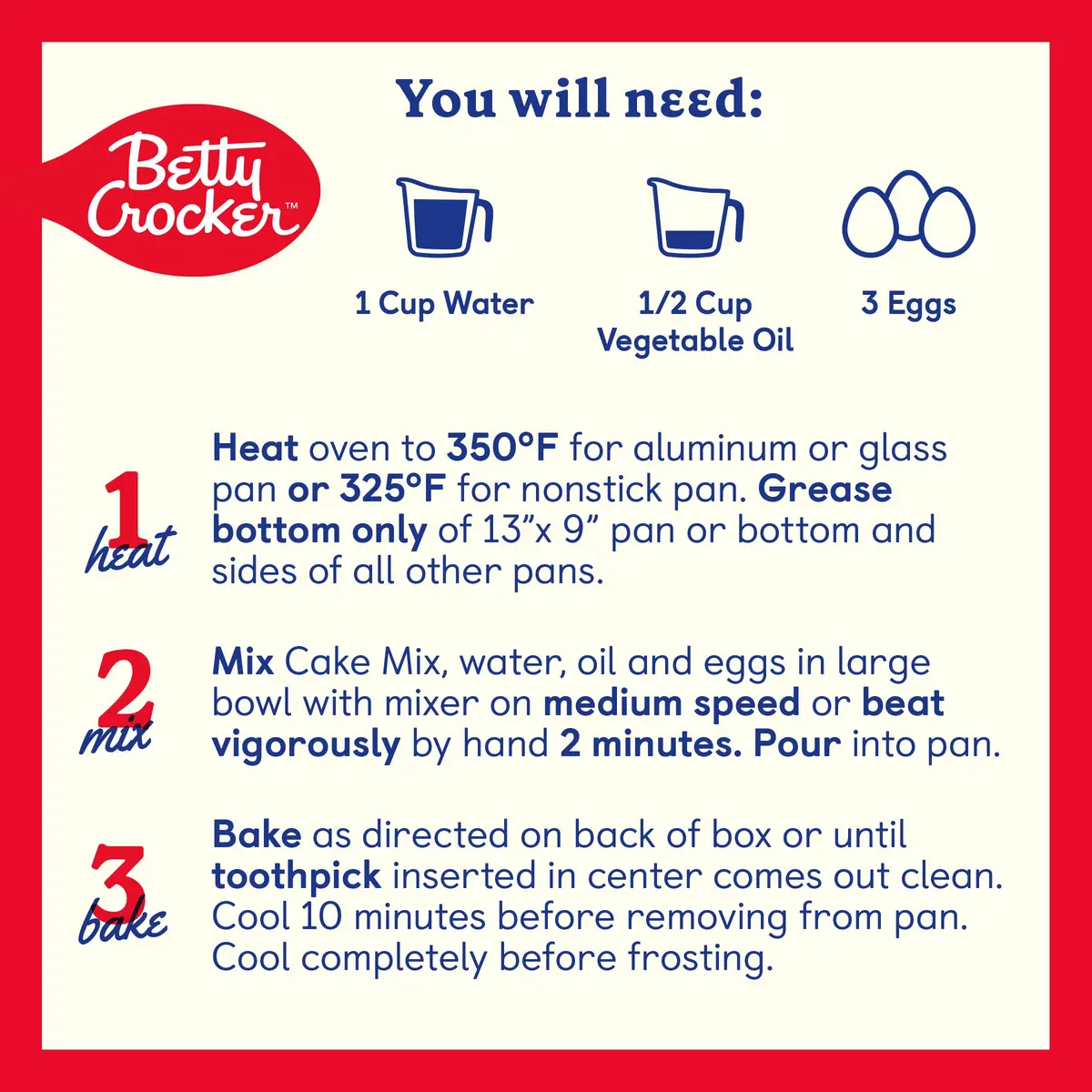 Betty Crocker Super Moist Devil's Food Cake Mix 13.25 oz | Rich Chocolate Flavor & Moist Texture - view 5