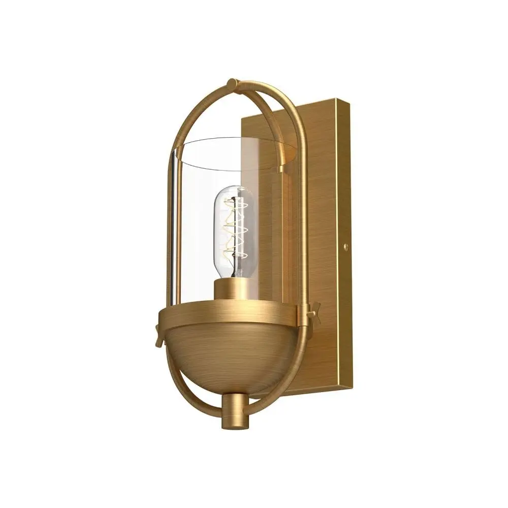Alora Mood Cyrus 7in 1-Light Wall Sconce Aged Gold | Elegant Home Lighting Fixture - main product image