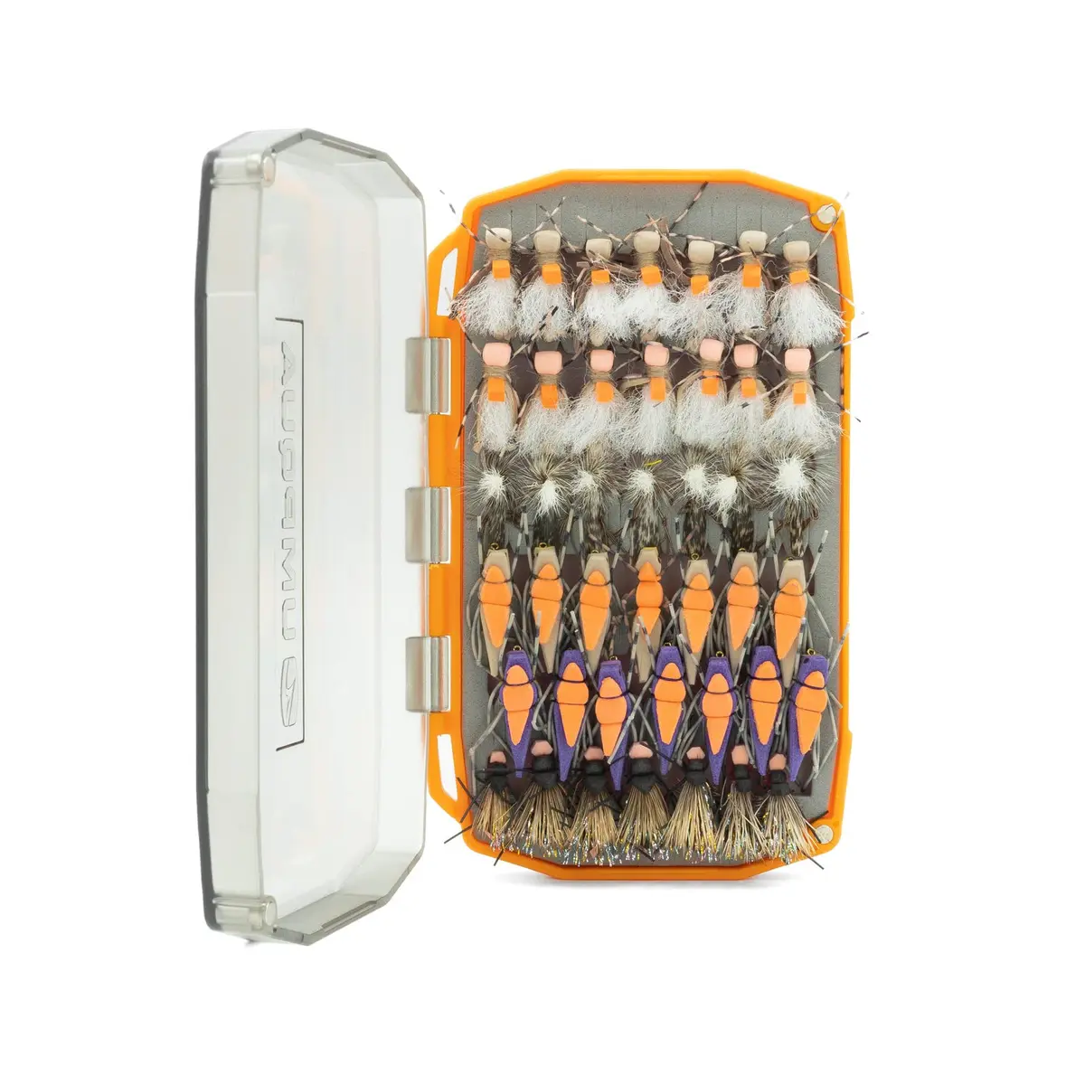Umpqua UPG Foam Essential Fly Box Mini Hot Orange | Compact Fly Storage for Dry & Nymph Flies - view 3