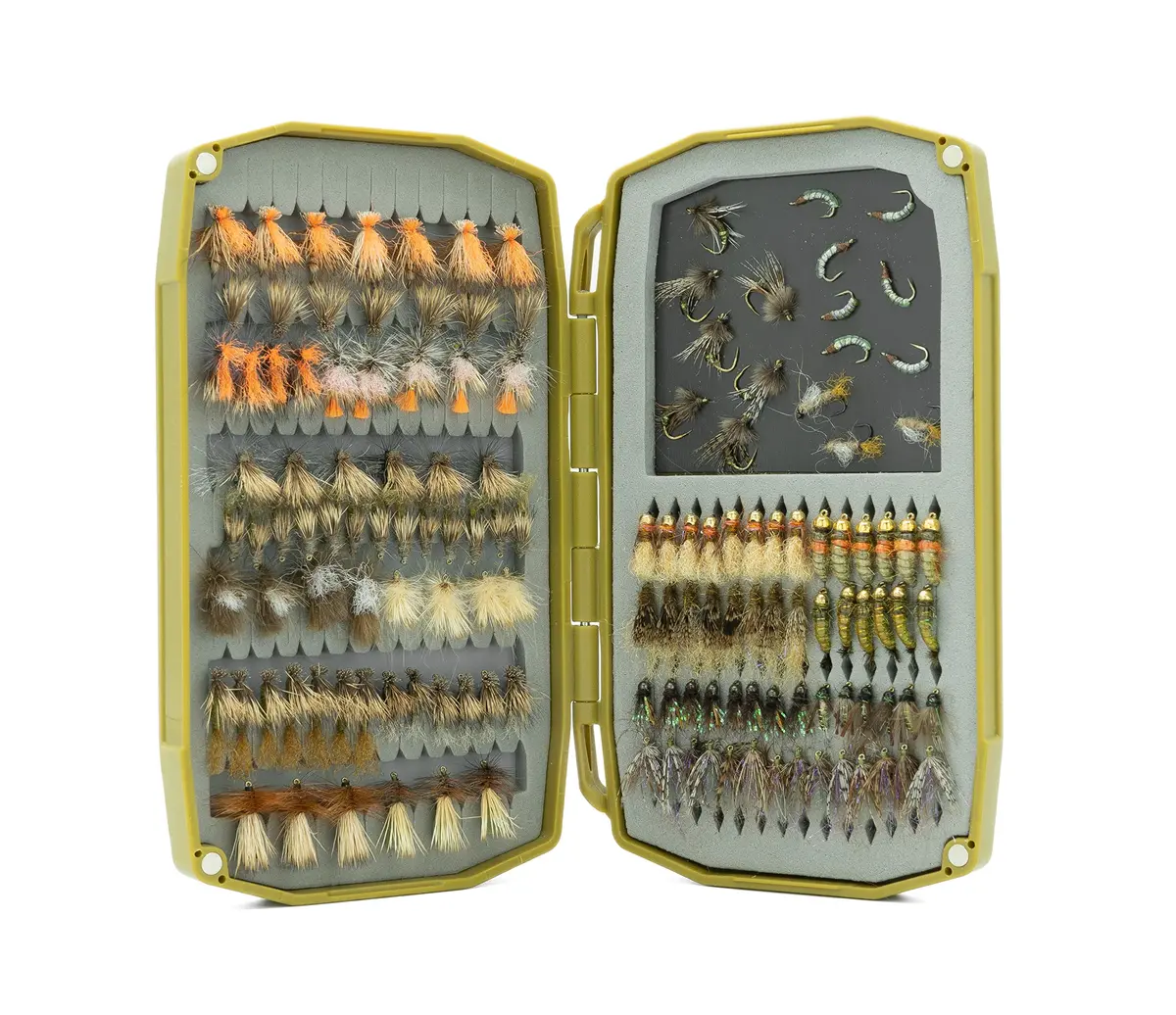 Umpqua UPG Foam Weekender Fly Box Mini Olive | Versatile Fly Storage for All Sizes - view 4