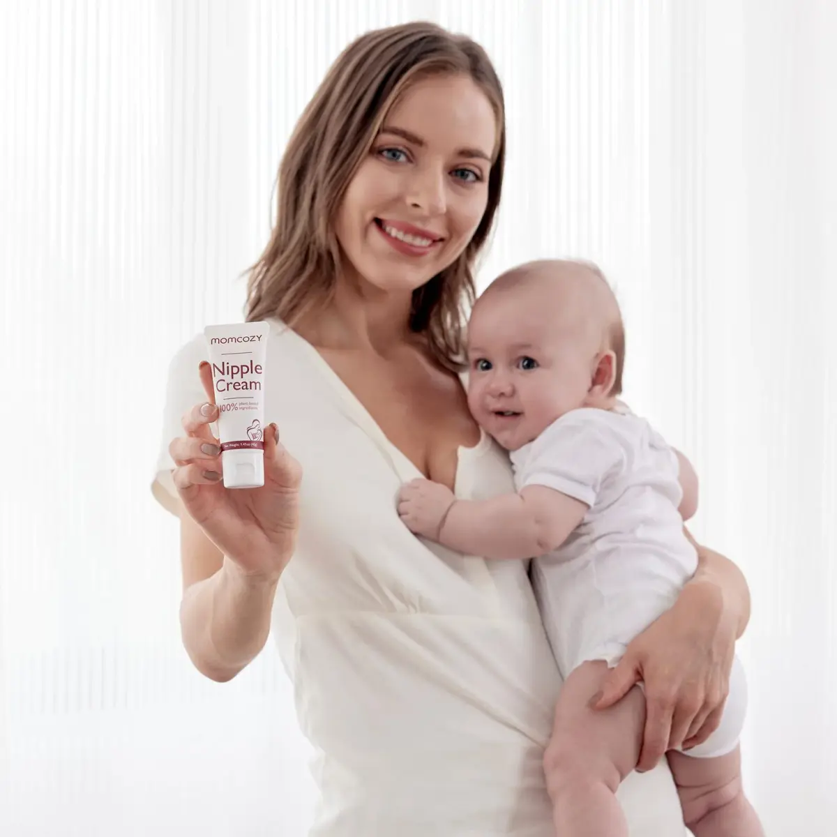 Momcozy Nipple Cream 41.7 ml (1.41 fl oz) | Lanolin-Free, Plant-Based Balm for Breastfeeding Moms - view 7