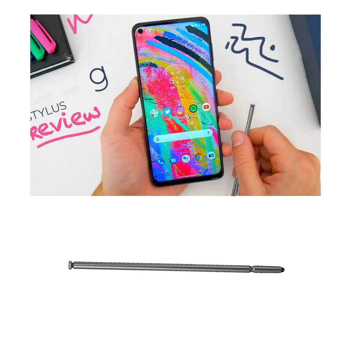 LiXiongBao Stylus Pen for Moto G Stylus 2023 Rose Gold | Precise Touch & Compatibility - view 5