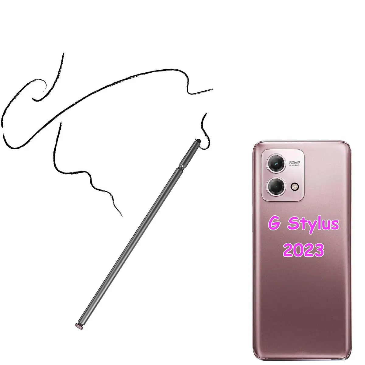 LiXiongBao Stylus Pen for Moto G Stylus 2023 Rose Gold | Precise Touch & Compatibility - view 2