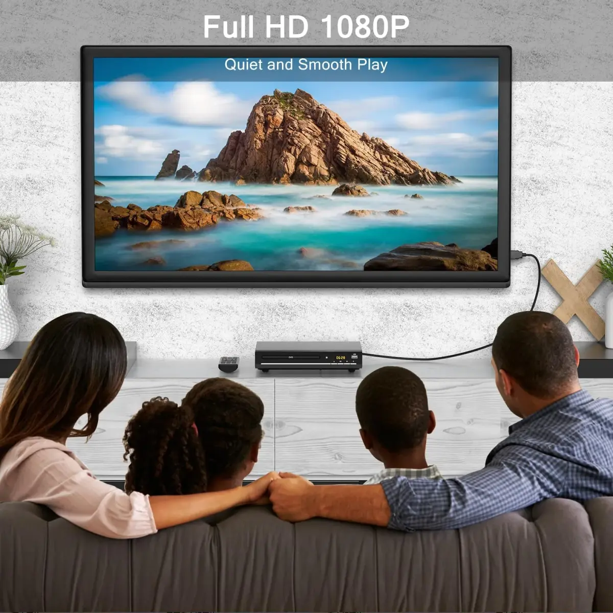 WSJSYH Region-Free DVD Player with HDMI 1080P Upscaling | Plays All Regions & Formats, USB Input - view 5