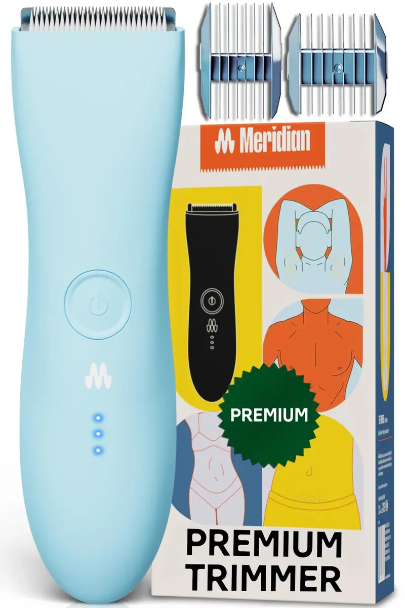 MERIDIAN The Trimmer Premium Body Hair Trimmer for Men & Women Sky | 12mm (0.47 in) - main product image