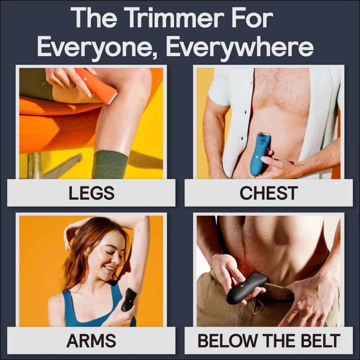 MERIDIAN The Trimmer Premium Body Hair Trimmer for Men & Women Sky | 12mm (0.47 in) - view 3