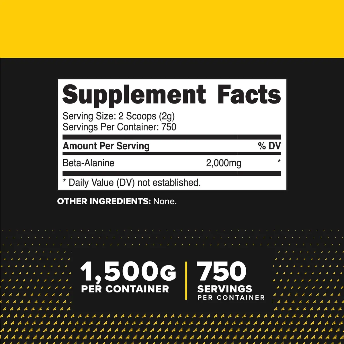 Primaforce Beta Alanine Powder 1.5 kg (3.31 lb) | NSF Certified GMP Compliant Facility - view 2