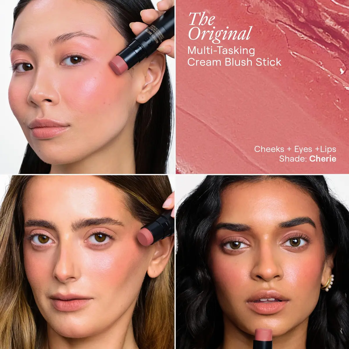 Nudestix Nudies Blush Stick 0.24 Ounce | Cream Blush for Cheeks, Eyes & Lips | Soft Matte Finish for a Natural Flush - view 3