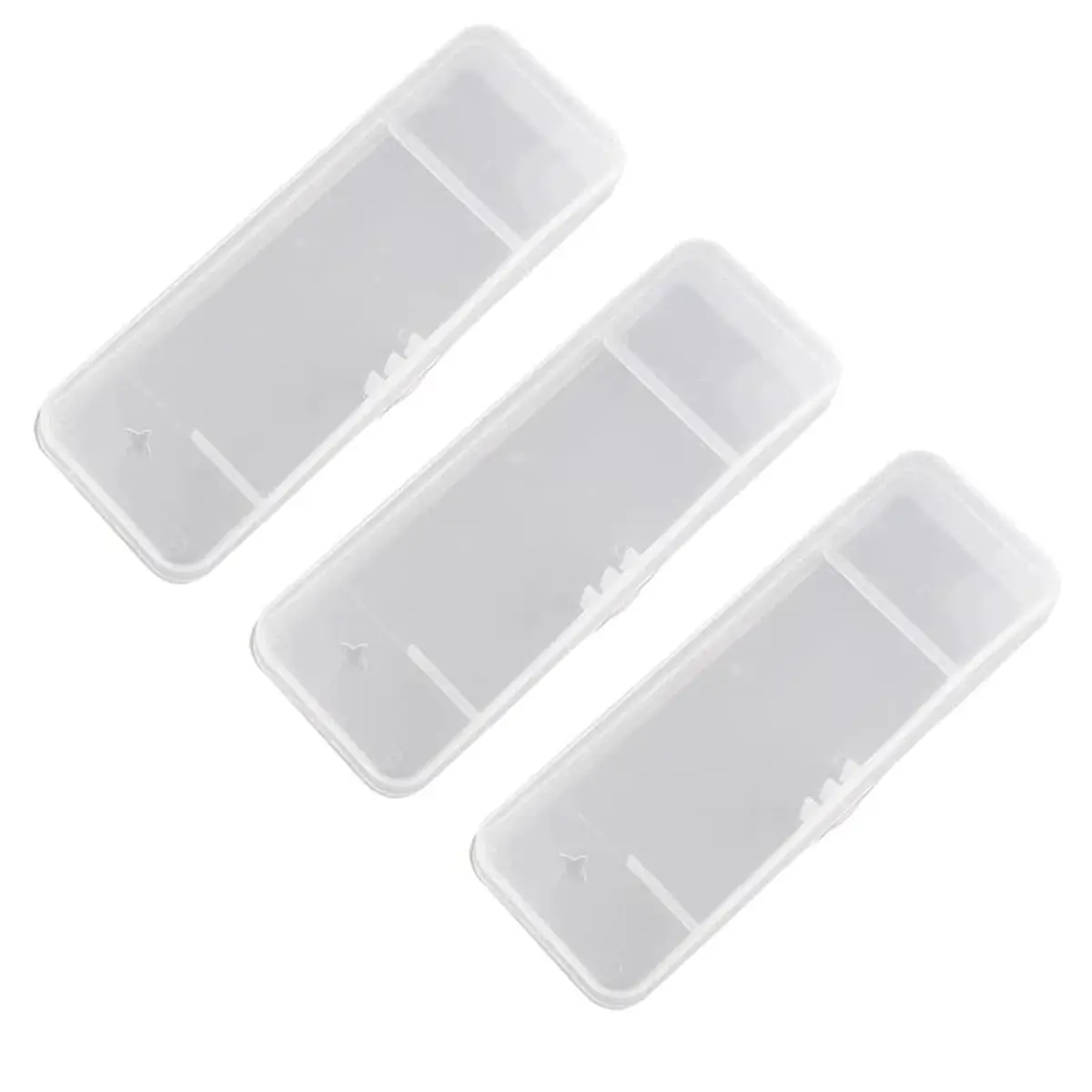 TorSor 3 Pack Manual Razor Travel Case Portable Hard Shell Box Organizer 15cm (5.91in) | Protects Shavers & Accessories - main product image