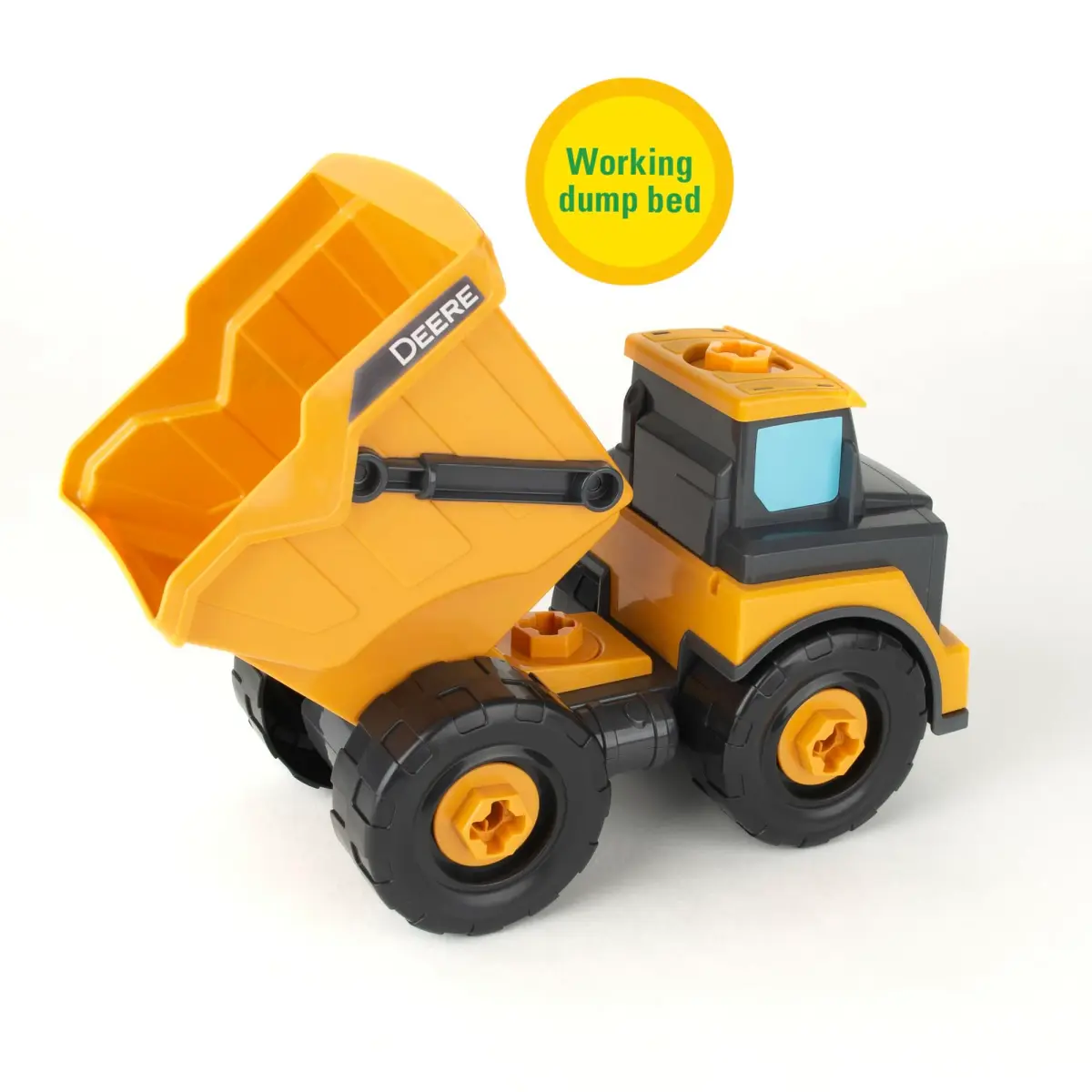 Build-A-Buddy John Deere Dump Truck Toy 13-Piece Set | STEM Building Toy for Kids Ages 18 Months+ - view 5