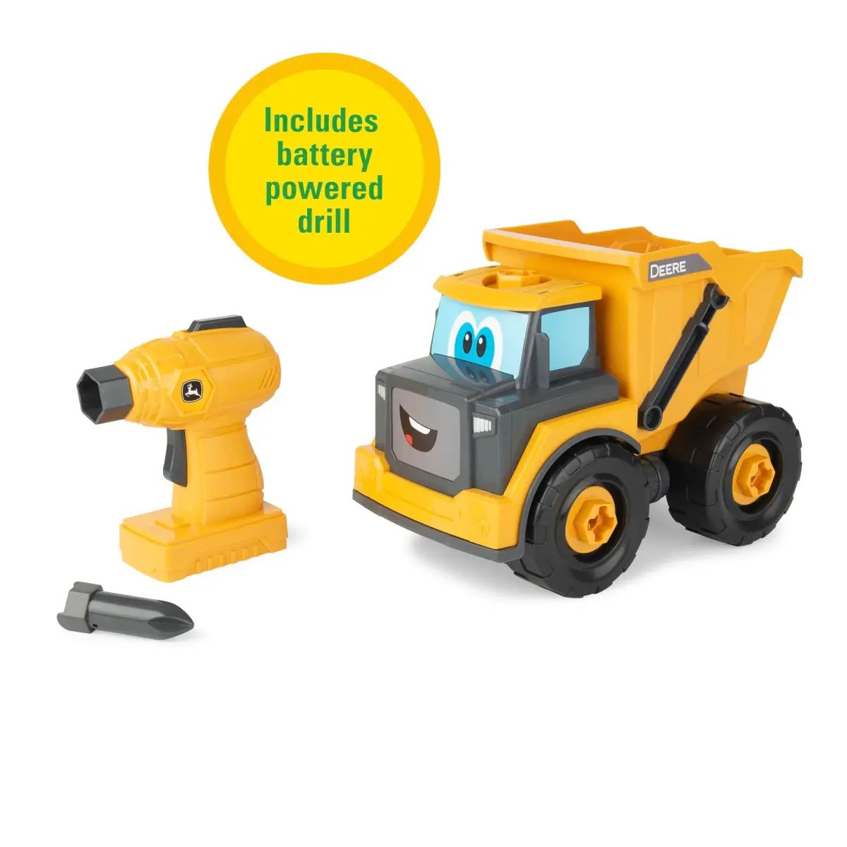 Build-A-Buddy John Deere Dump Truck Toy 13-Piece Set | STEM Building Toy for Kids Ages 18 Months+ - view 6
