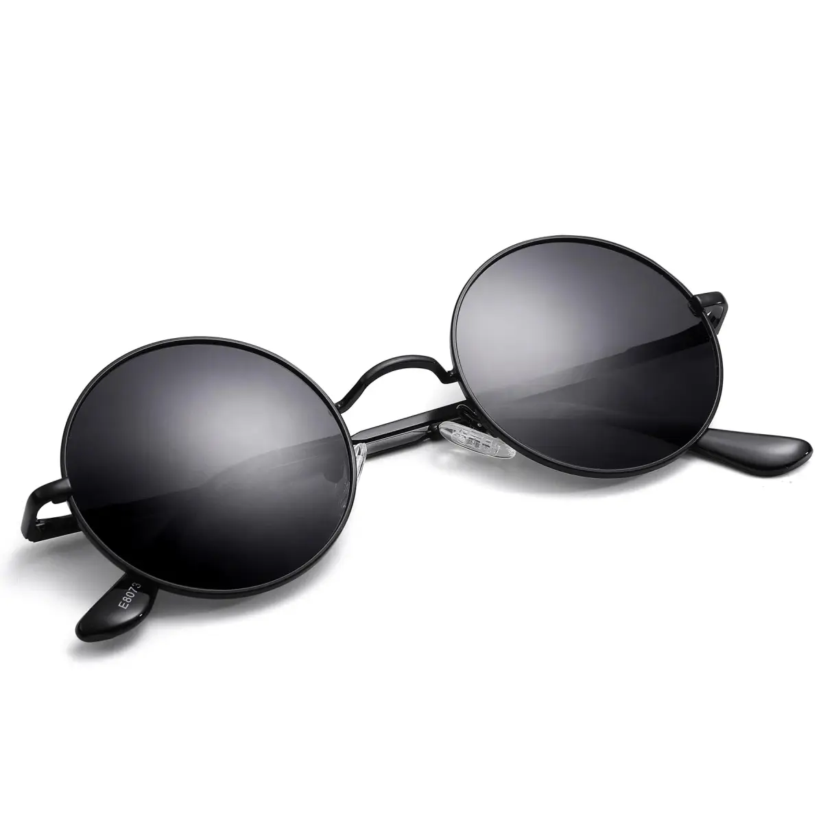 Pro Acme Small Round G6 Black Frame Black Lens Polarized Sunglasses UV400 - view 2