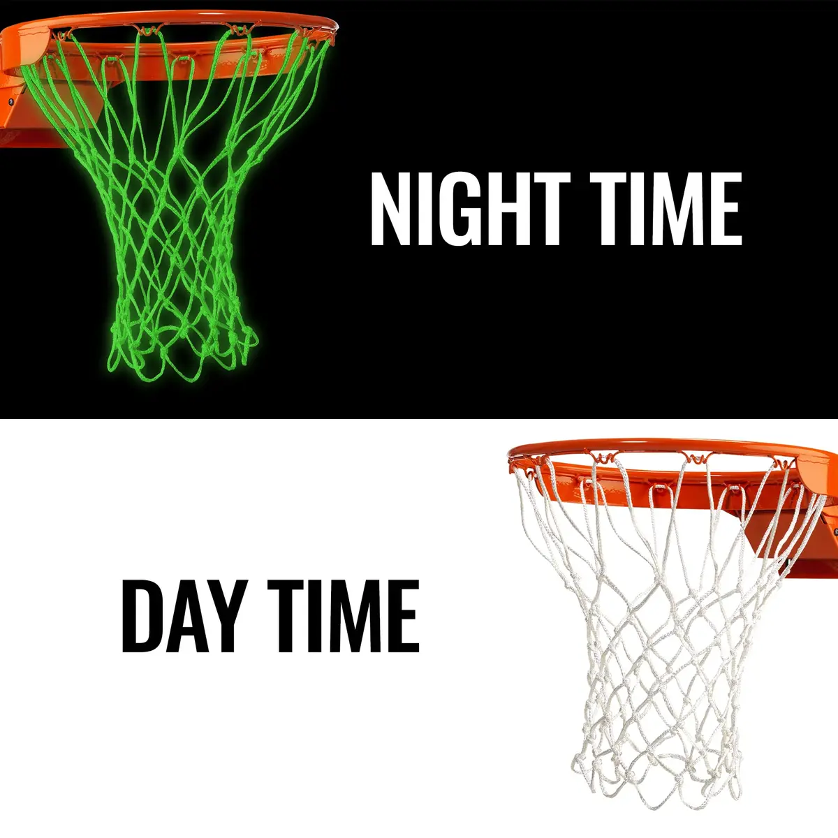Ultra Sporting Goods Heavy Duty Basketball Net Replacement | All Weather Anti Whip, Fits Standard Rims (21"/12 Loops) - view 2