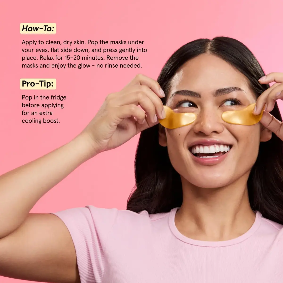 grace & stella Gold Under Eye Mask 6 Pairs | Cooling & Depuffing Gel Eye Patches for Dark Circles & Wrinkles - view 8