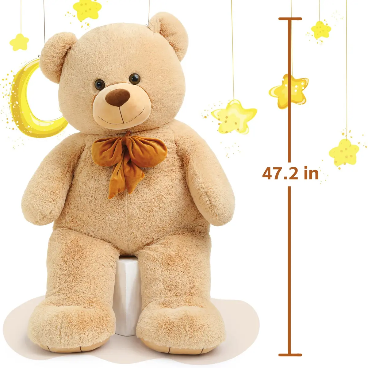 Tezituor Giant Teddy Bear 120 cm (47 Inch) | Soft Plush Toy for Kids & Girlfriend, Brown - view 2