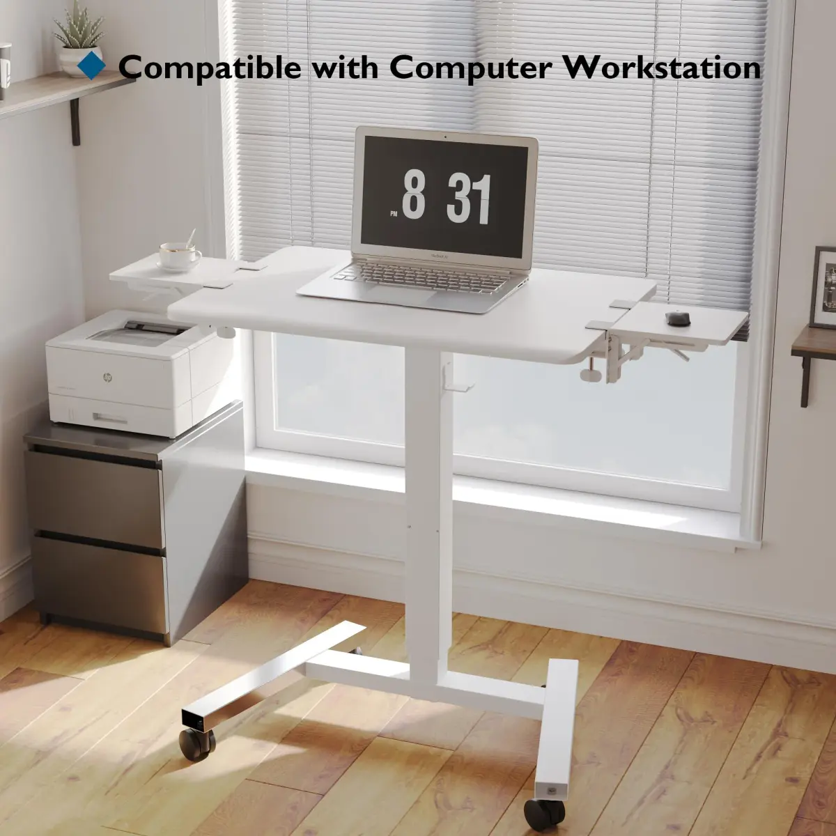 BONTEC Ergonomic Desk Extender Tray 9.5"x9.1" (24cm x 23cm) | Clamp-On Elbow Support for Office & Home Use - view 5