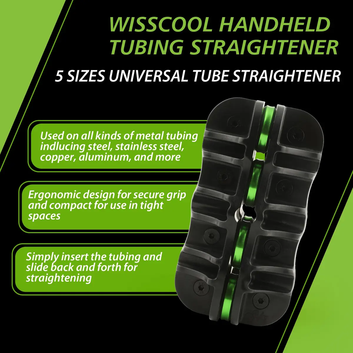 Wisscool 1/4" Tube Straightener Handheld Tubing Straightener | Precise, Durable, Versatile for Brake & Fuel Lines - view 5