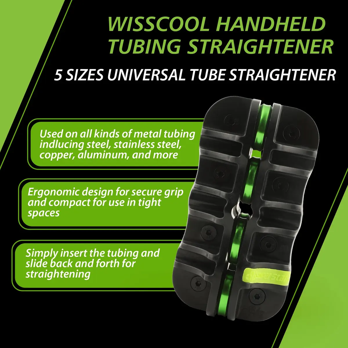 Wisscool 3/16" Copper Pipe Straightener for HVAC Brake and Fuel Lines | Precise, Durable, Versatile - view 5