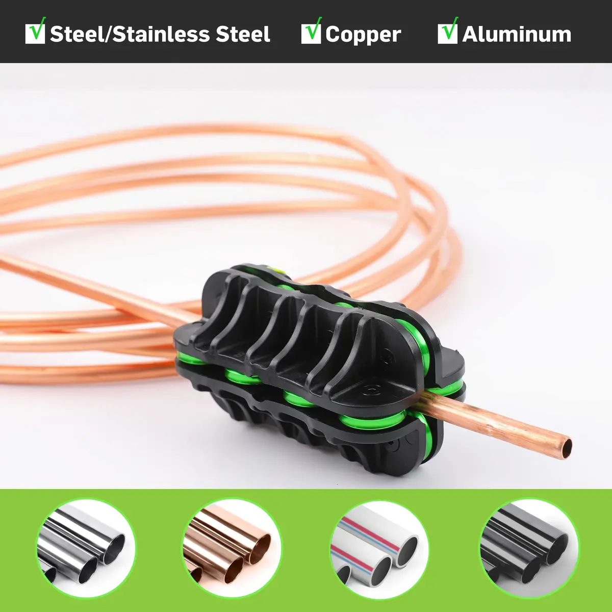 Wisscool 3/16" Copper Pipe Straightener for HVAC Brake and Fuel Lines | Precise, Durable, Versatile - view 4