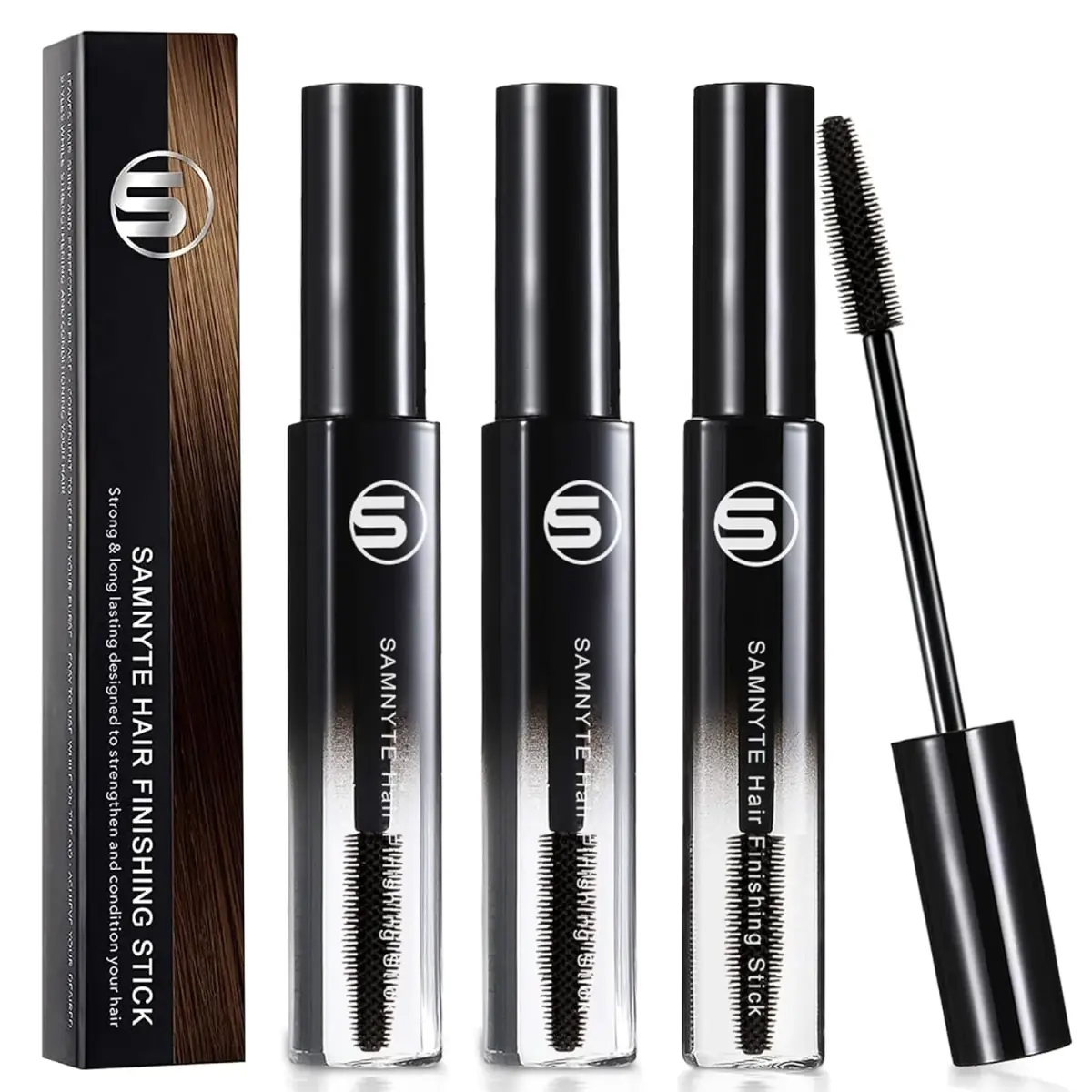 Samnyte Hair Finishing Stick (3 Pack) — Tames Flyaways & Baby Hairs | 18ml Each - main product image