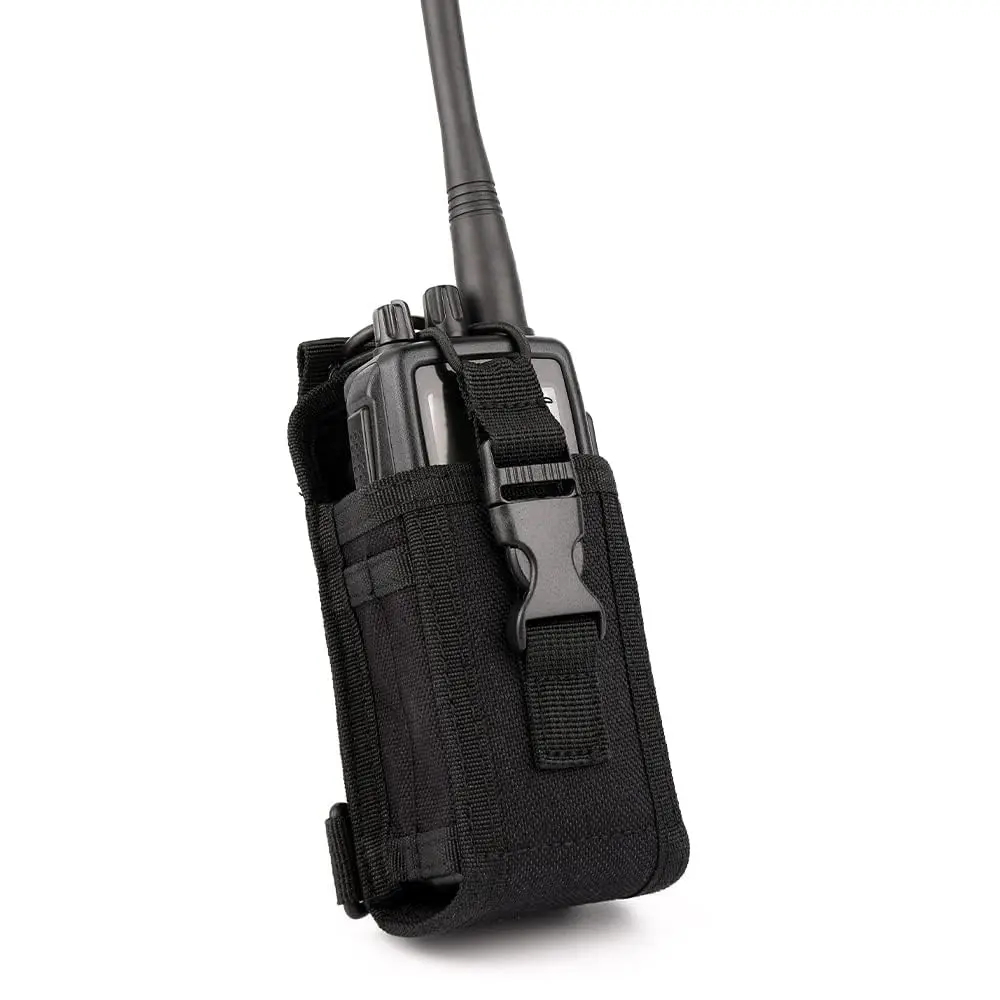 BANDARICOMM Tactical MOLLE Radio Pouch with Shoulder Strap | Nylon Radio Case for Police & Security - main product image