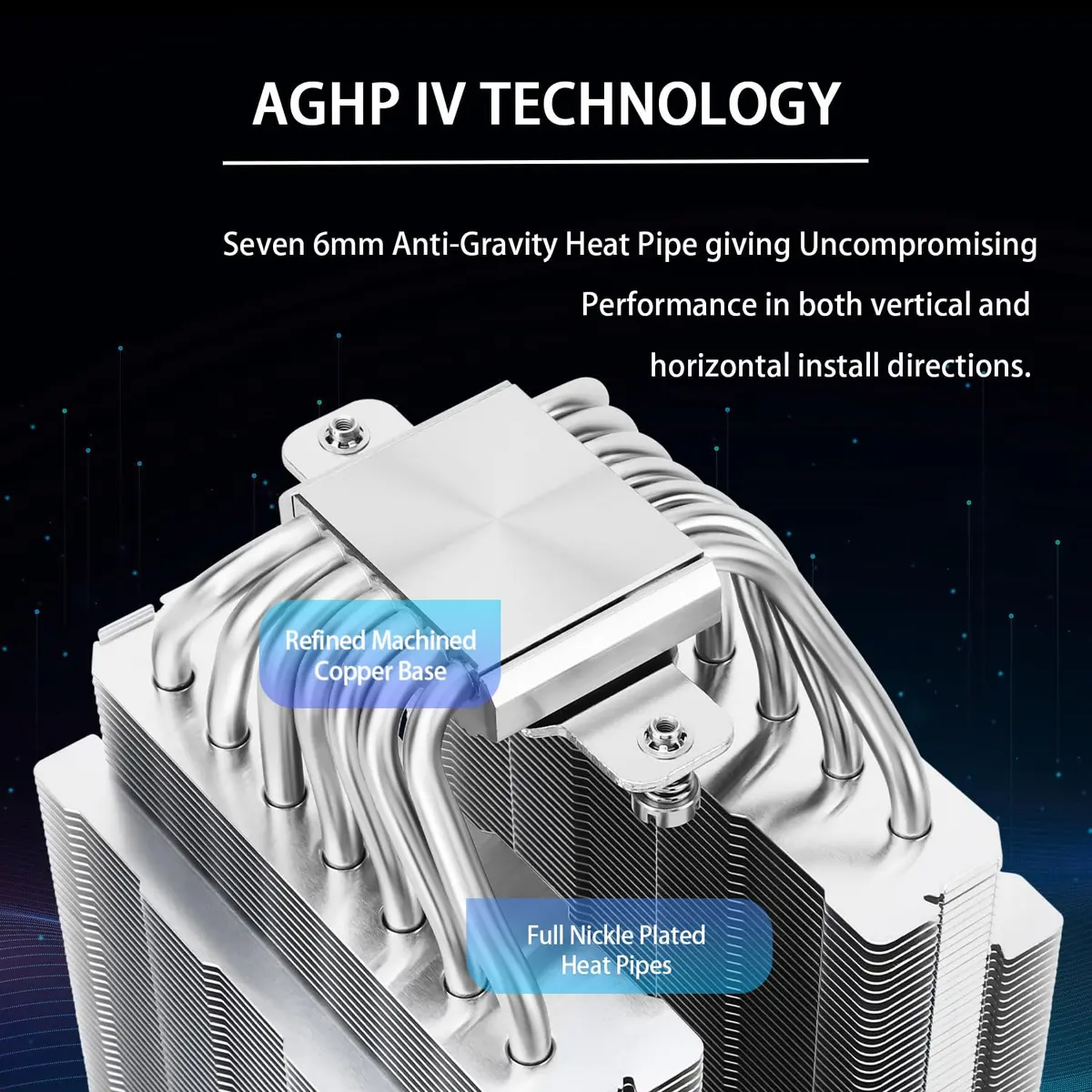 Thermalright Phantom Spirit 120 CPU Cooler Dual TL-C12B V2 PWM Fan 7 Heat Pipes 157mm Height | Compatible with Intel LGA1700/115X/1200/20XX/1851 & AMD AM4/AM5 - view 2