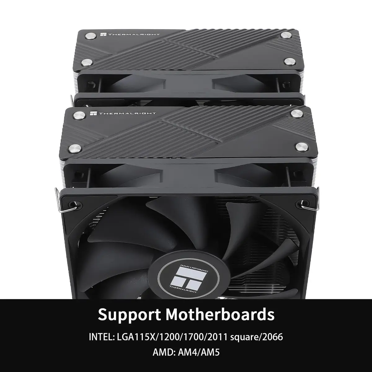 Thermalright Phantom Spirit 120 CPU Cooler Dual TL-C12B V2 PWM Fan 7 Heat Pipes 157mm Height | Compatible with Intel LGA1700/115X/1200/20XX/1851 & AMD AM4/AM5 - view 3