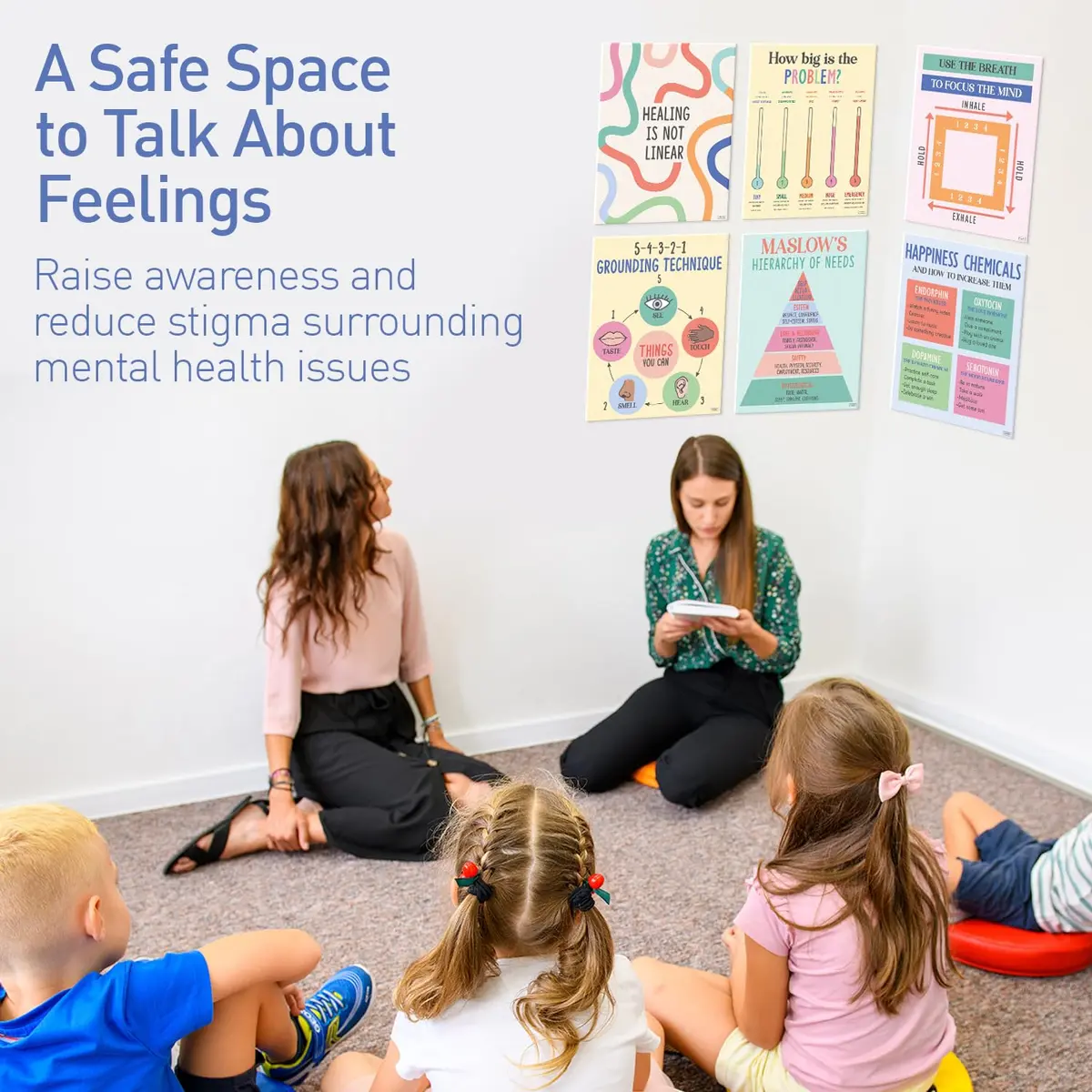 Sweetzer & Orange Mental Health Posters for Office & School | Calming Classroom & Therapy Decor (11x14 Inch) - view 7