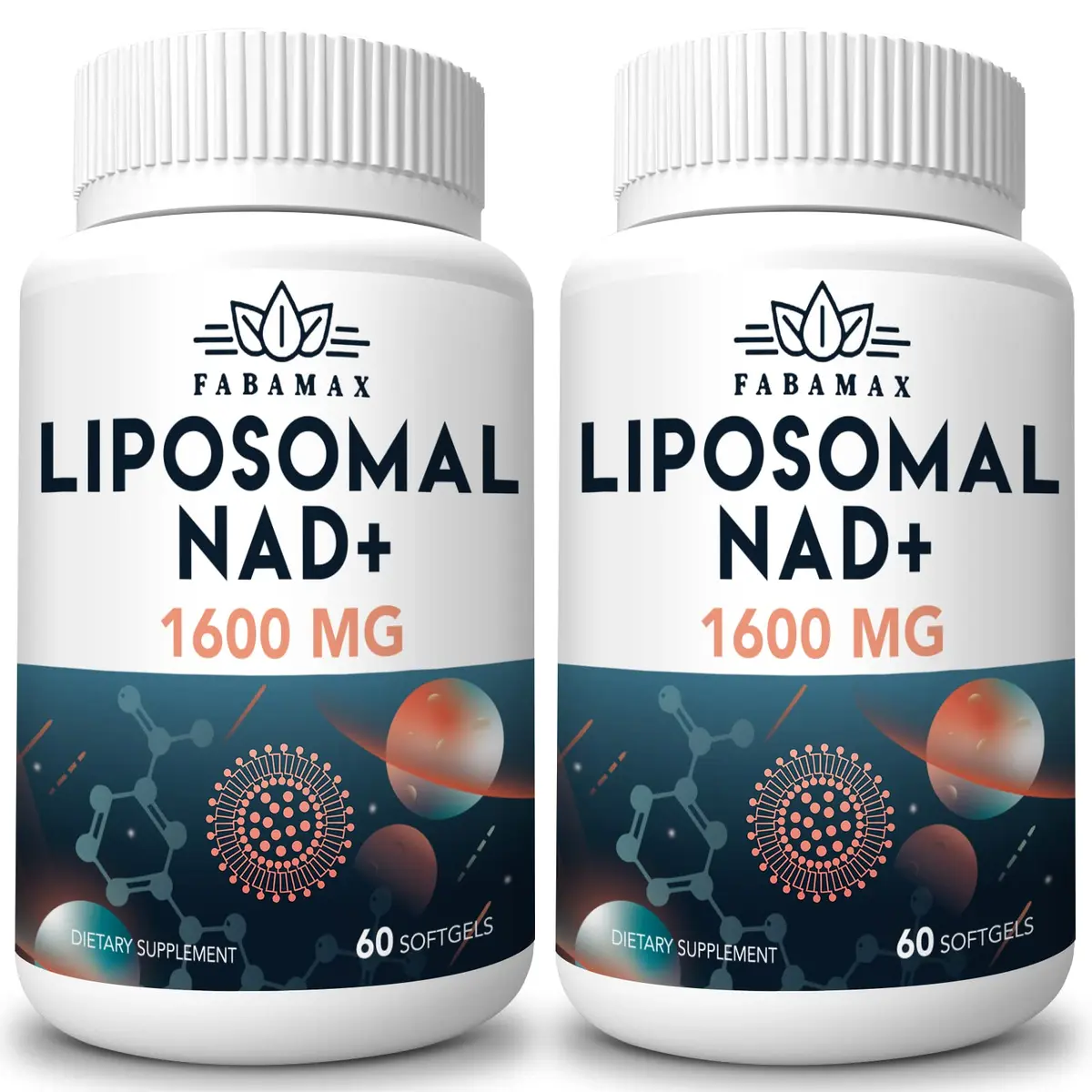 Fabemax 1600 mg Liposomal NAD Supplement | Superior Absorption for Aging & Energy - main product image